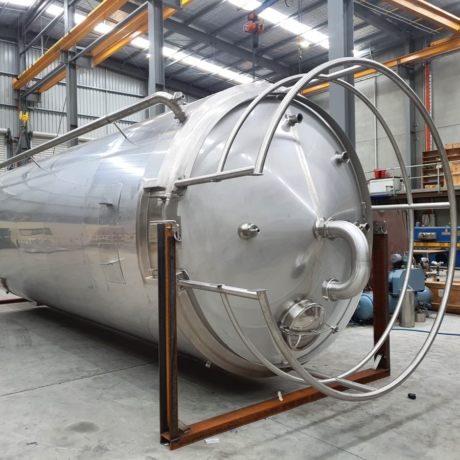 Advantages of using Australian-made stainless steel storage tanks is that they are corrosion resistant, hard-wearing, easy to keep clean and cheaper than other materials.